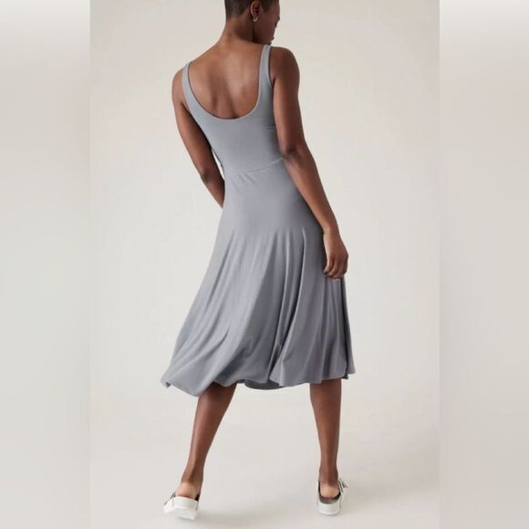 NWT Athleta Santorini Midi Dress. 👗 Costal Blue. 2X - Picture 3 of 7